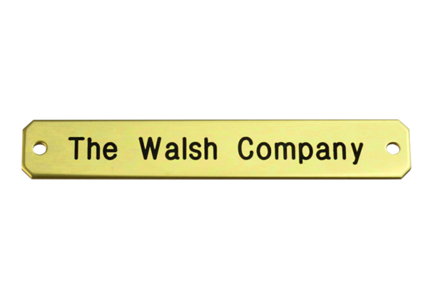 Walsh Small Engraved Nameplate
