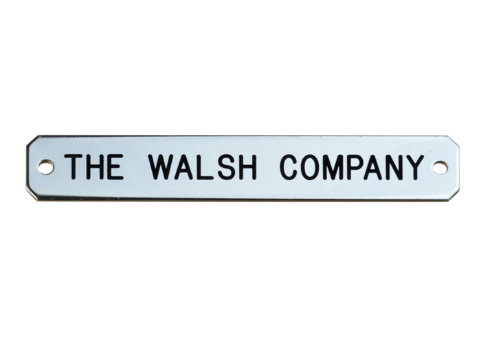 Walsh Large Engraved Nameplate