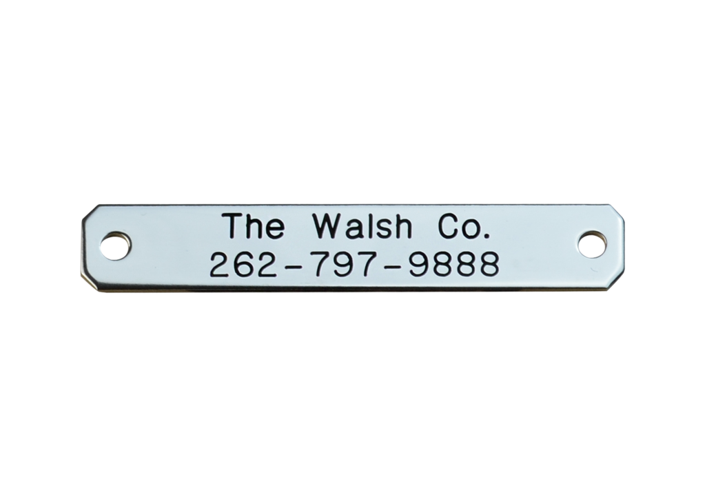 Walsh Small Engraved Nameplate